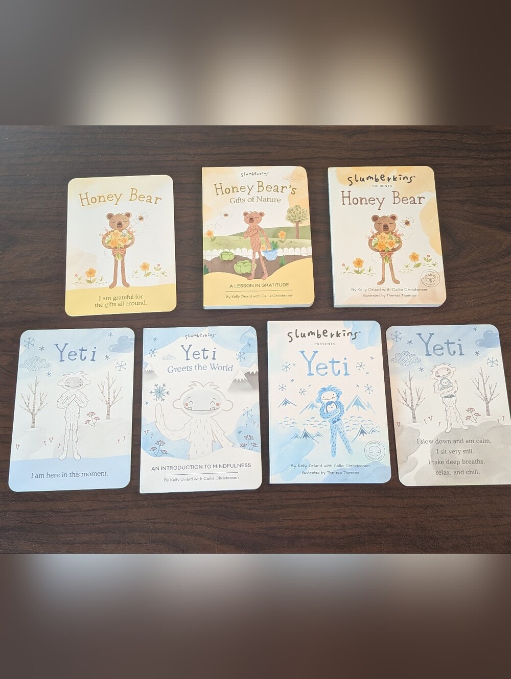 Slumberkins Gratitude Honey Bear Gifts of Nature Yeti Mindfulness Board Books